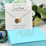 Cat Mom Necklace: Silver