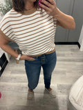 Coco Cay Striped Sweater Top