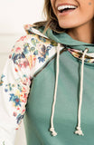 Ampersand DoubleHood Sweatshirt™- Once & Floral