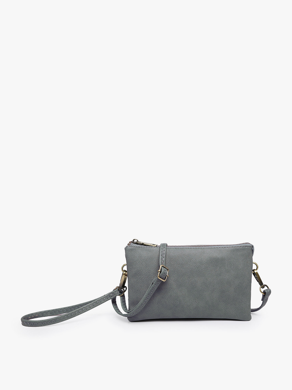 All the Pockets Crossbody in Earth Grey