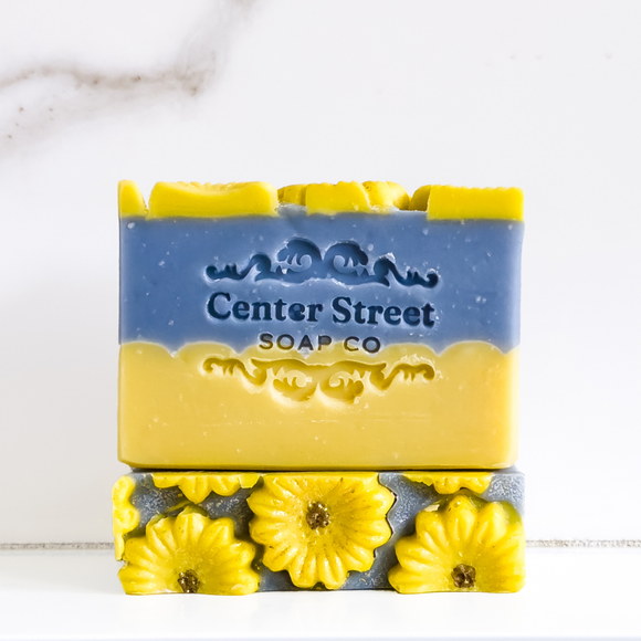 Sunflower Sandalwood Fall Handmade Soap Bar - 4oz