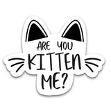 Are You Kitten Me? Vinyl Sticker