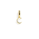 Letter Charm: Gold / J