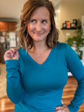 Butter Soft Long Sleeve in Teal