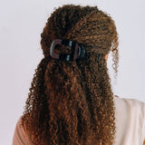 Teleties Round Flat Hair Clip | Med. | Jet Black