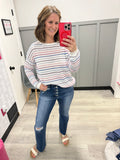 Spring Crochet Stripe Top