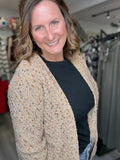Popcorn Cardigan in Taupe