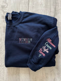 Mama (or other word) Custom Embroidered Sweatshirt