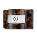 Teleties Flat Rectangle Hair Clip | Large | Tortoise