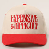 EXPENSIVE and DIFFICULT Embroidered Trucker Hat: SAGE / One Size