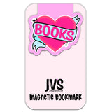 Heart Books Magnetic Bookmark