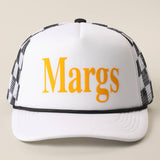 Margs Foam Mesh Back Trucker Hat: FUCHSIA / ONE SIZE