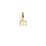 Letter Charm: Gold / J