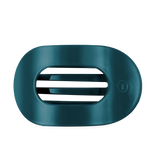 Teal With It Large Flat Round Hair Clip