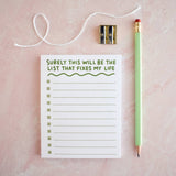 This List Will Fix My Life Notepad | Funny Stationery