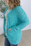 Spring Aqua Michelle Mae Cardigan