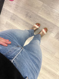 High Rise Kick Flare in Light Denim