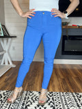 Briana Hyperstretch Skinny Mid Rise Tropic Blue