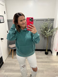 Mariah Cozy Hoodie in Teal