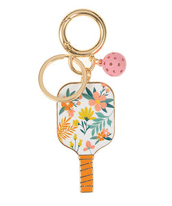 Pickle Ball Keychain in Tropic