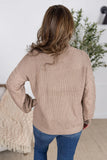 Talina Textured Sweater in Mocha