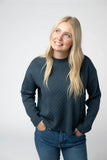 Gianna Pullover Sweater in Slate Blue