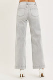 Kinley High Waist Ankle Wide Risen Grey Denim