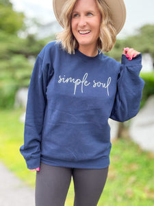 Simple Soul Sweatshirt in Navy