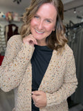 Popcorn Cardigan in Taupe