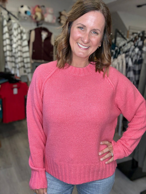 Ultra Soft Sweater in Taffy Pink
