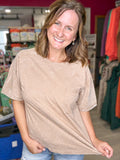 Oversized Taupe Tee