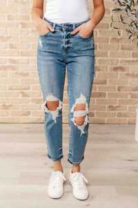 Melodie Distressed Boyfriend Judy Blue Denim