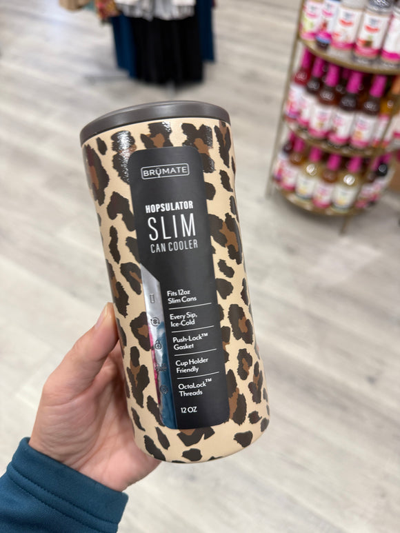 Brumate Slim Can in Leopard