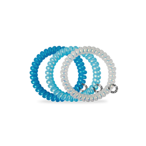 Teleties -Blue Seas Skinny Hair Ties
