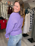 Ultra Soft Sweater in Iris Purple