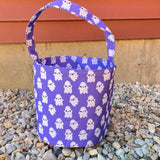 Purple Ghost Embroidered Halloween Trick or Treat Bag