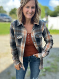 Fall Rust & Black Flannel