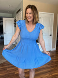 Cornflower Blue Swing Dress