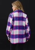 Pink & Blue Plaid Shacket