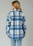 Royal & Cream Plaid Shacket