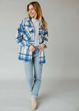 Royal & Cream Plaid Shacket