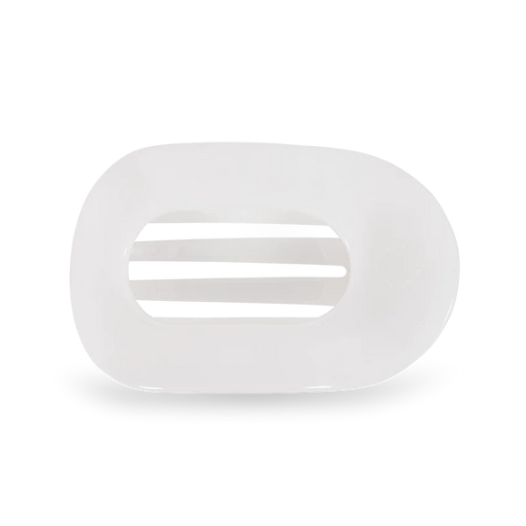 Coconut White Medium Flat Teleties Clip