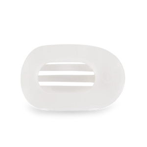 Coconut White Small Flat Teleties Clip