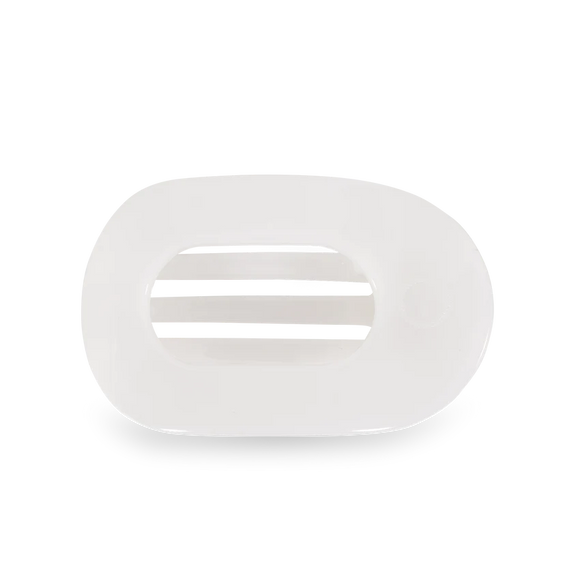 Coconut White Small Flat Teleties Clip