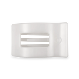Coconut White Teleties Medium Flat Rectangle Hair Clip