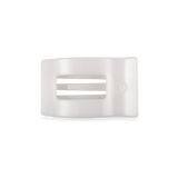 Coconut White Teleties Small Flat Rectangle Hair Clip