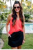 Black After Dark Skort with Pockets