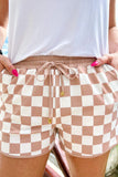 Taupe Checkered Everyday Shorts