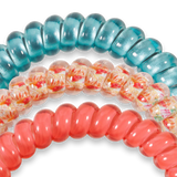 Teleties -Coral Craze Skinny Hair Ties