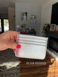 Silver Shimmer Card Wallet